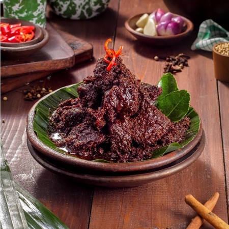 Rendang Daging Sapi Viral MAMA FUJI - Rendang Daging Sapi 350 gr / Rendang Viral 100% Halal / Origin
