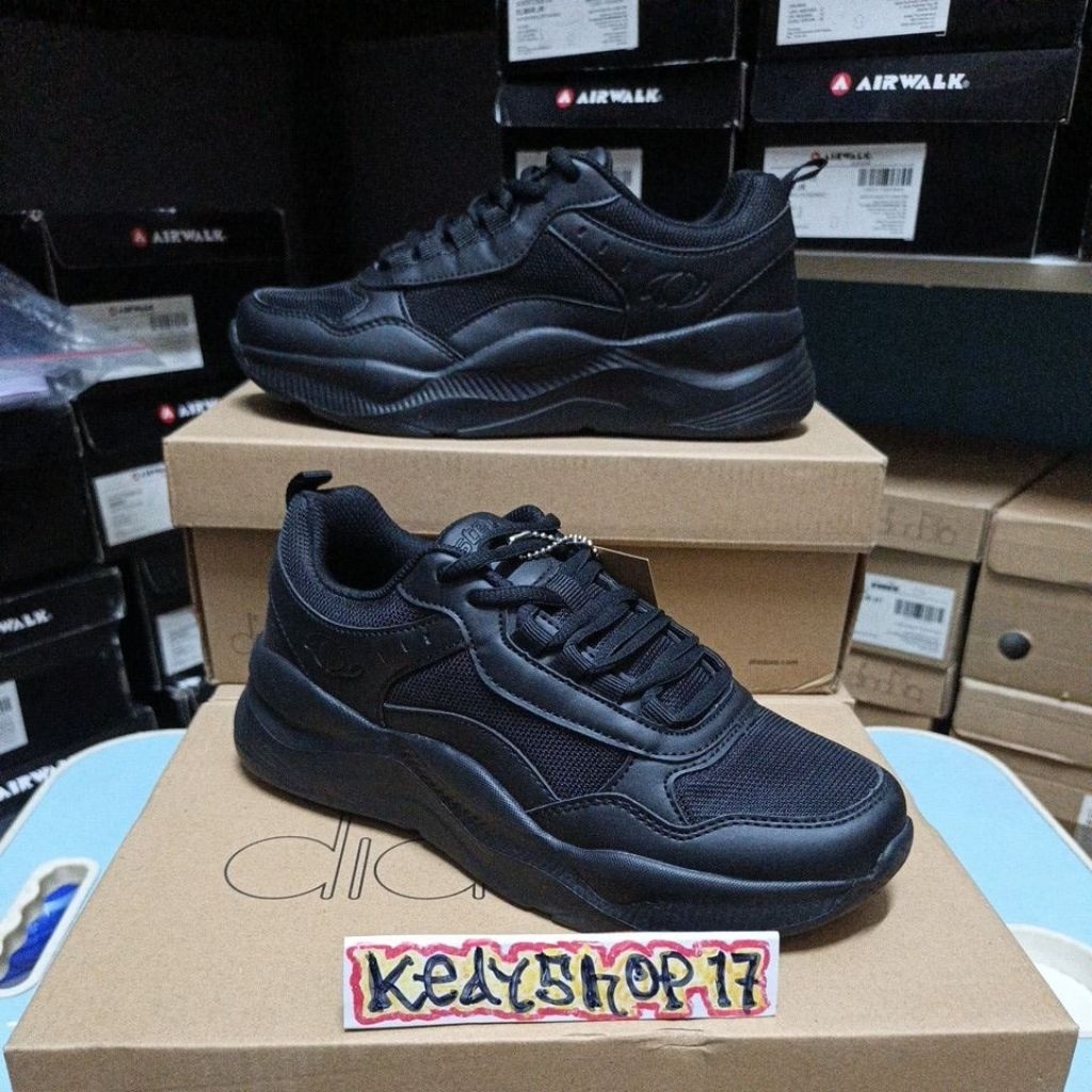 Sepatu Astec Jeva Walking Full Black Original Resmi sport station