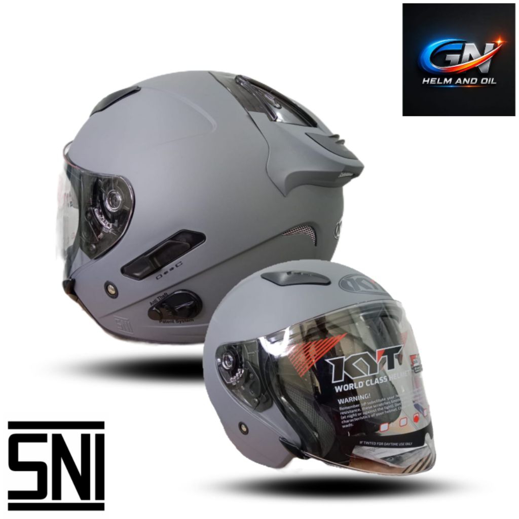 HELM KYT GALAXY FLAT R ORIGINAL HELM TOURING KYT HELM DOUBLE VISOR