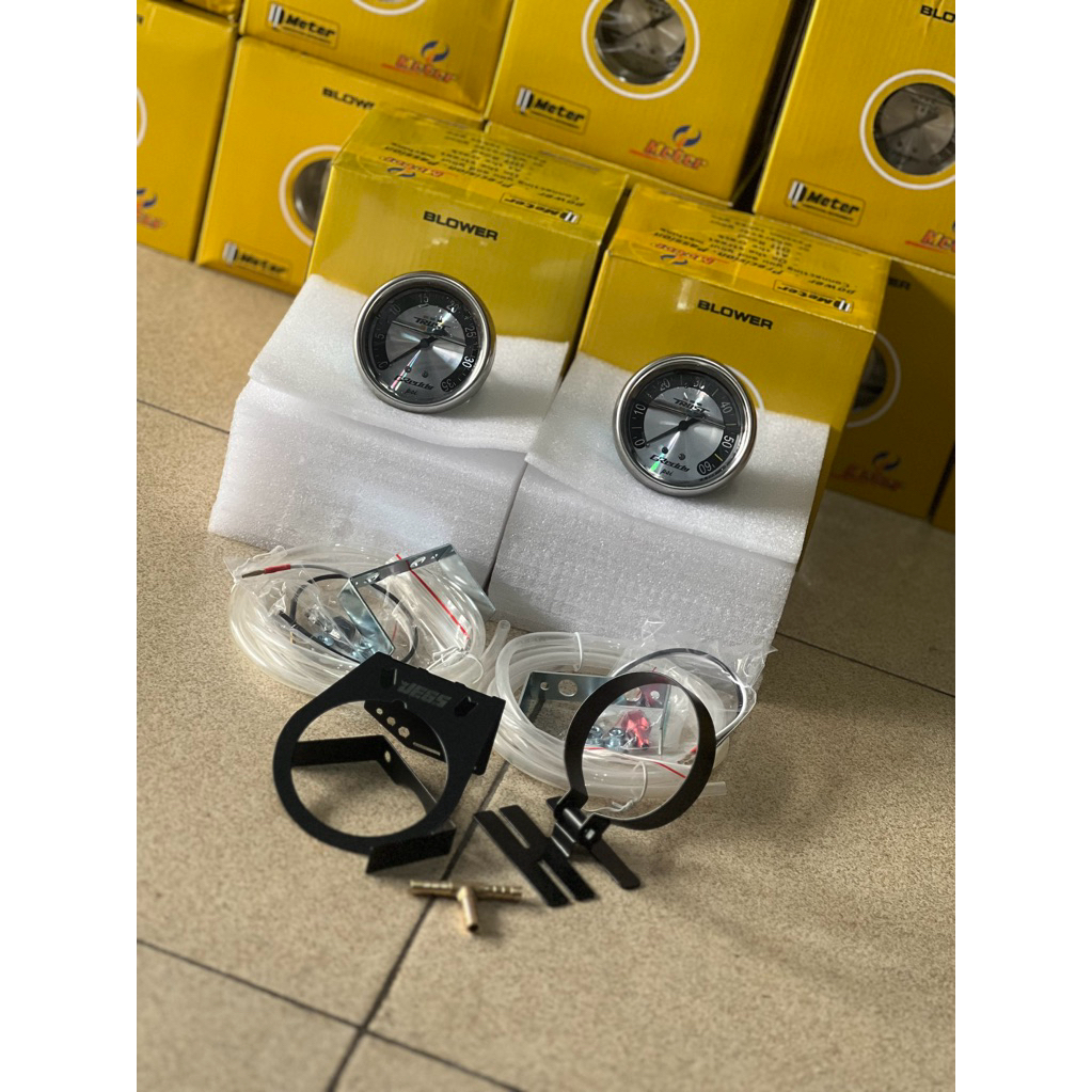 Boost Meter greedy 35/60 PSI Innova/Fortuner/Pajero FREE Bracket free T kuningan selang samco 3meter