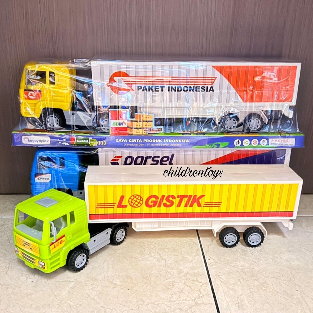 Mainan Truck Container Panjang / Mainan Truck Tangki Panjang / Truck Kontainer Besar Friction KGP