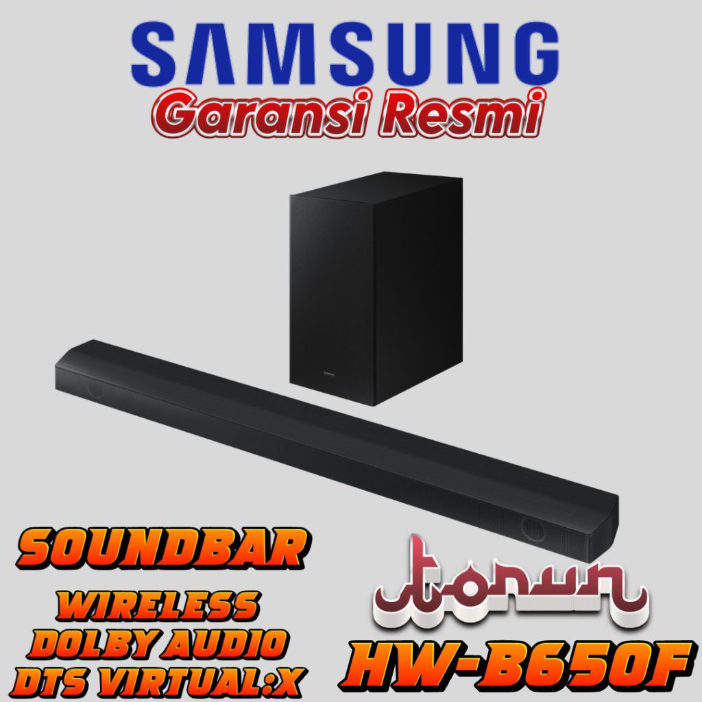 Samsung B-series Soundbar HW-B650F 3.1ch Subwoofer (2025) HW-B650F/XD /. SAMSUNG HW-B650F Soundbar 3