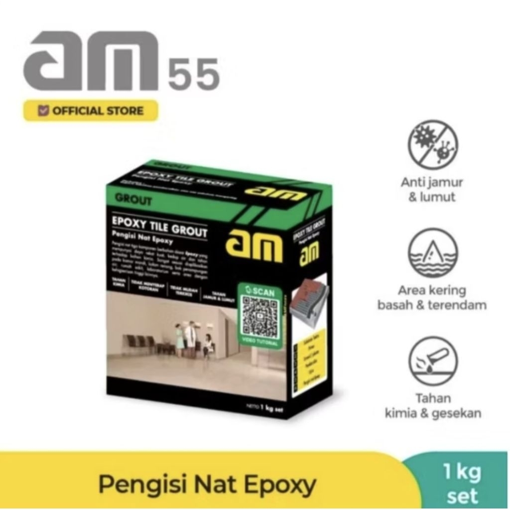 Am 55 Pengisi Nat Epoxy Tile Grout