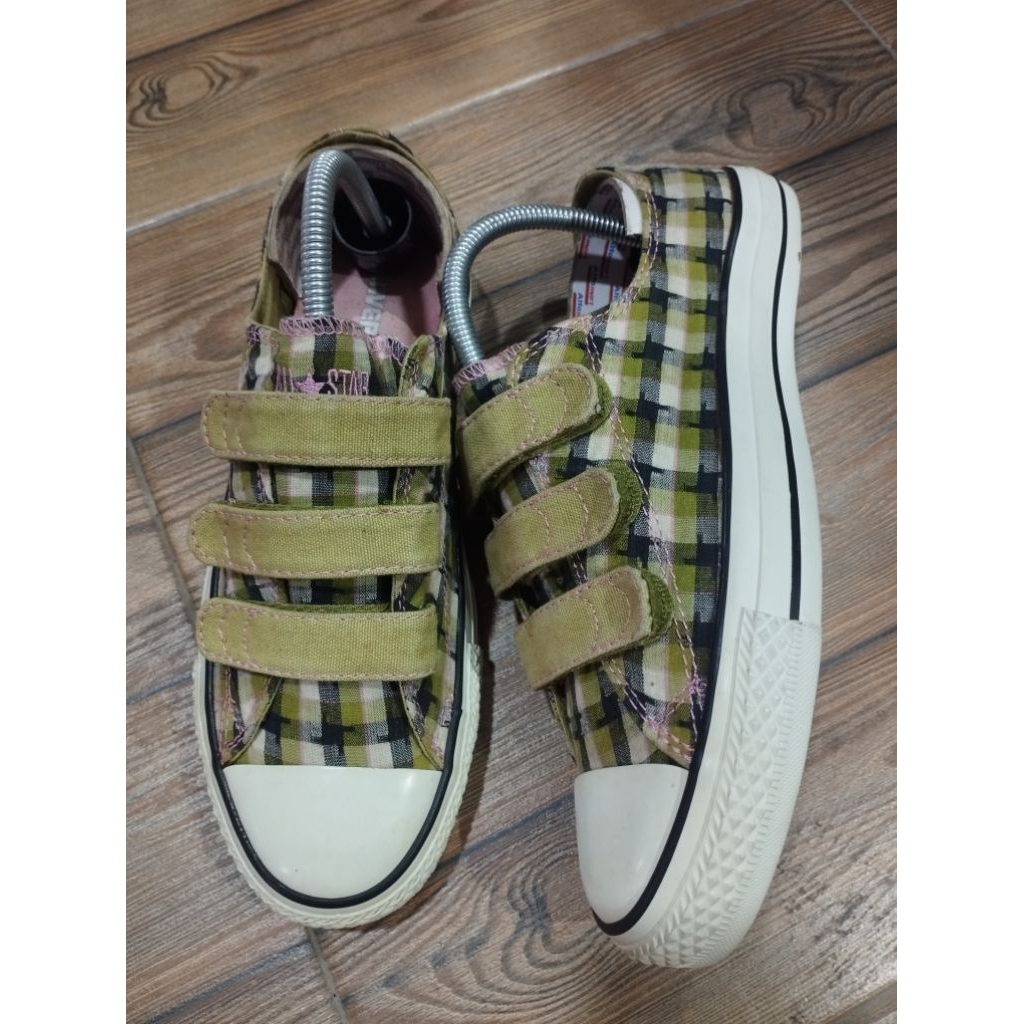CONVERSE PLAID VELCRO
