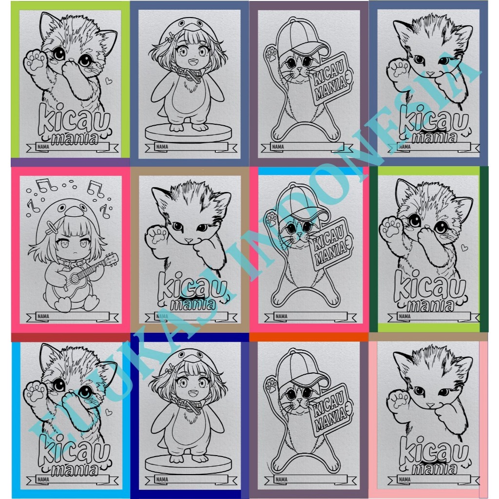 grosir media mewarnai sterofoam isi 40 pcs 33x50 / lukis sterofom / styrofoam melukis / gabus lukis 
