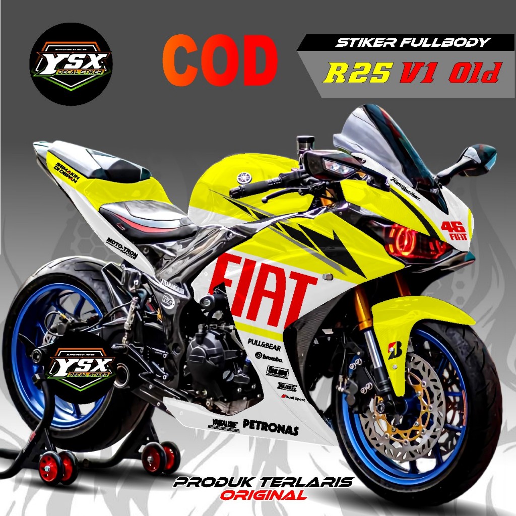 Decal Stiker Motor Fullbody R25 Old High Quality Model Racing GP2