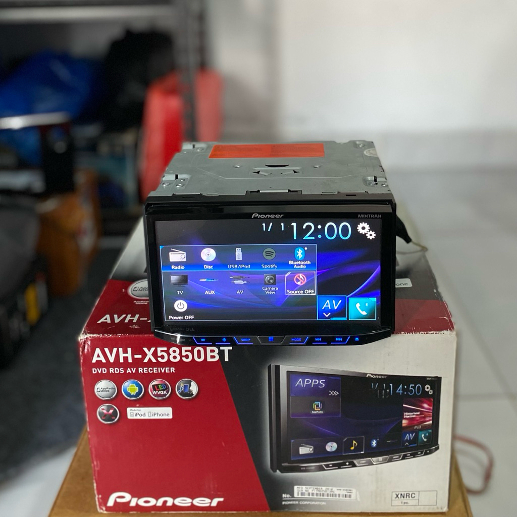 head unit double din pioneer avh-x5850bt