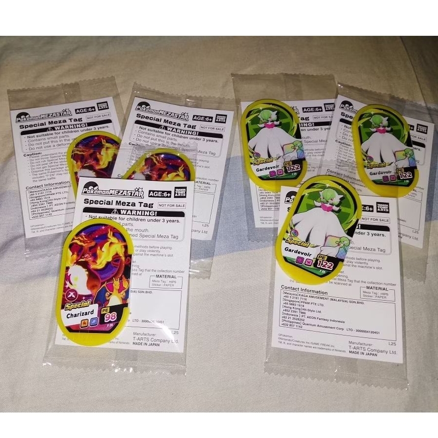Mezastar Special Tag Charizard harizard+Gardevoir