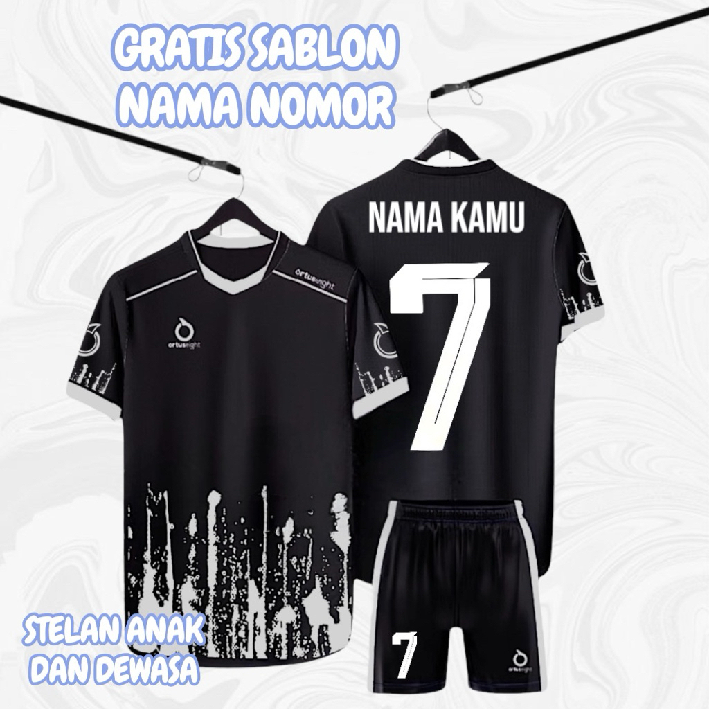 GRATIS SABLON NAMA & NOMOR PUNGGUNG JERSEY STELAN PREMIUM JERSEY FUTSAL JERSEY BOLA STELAN DEWASA DA