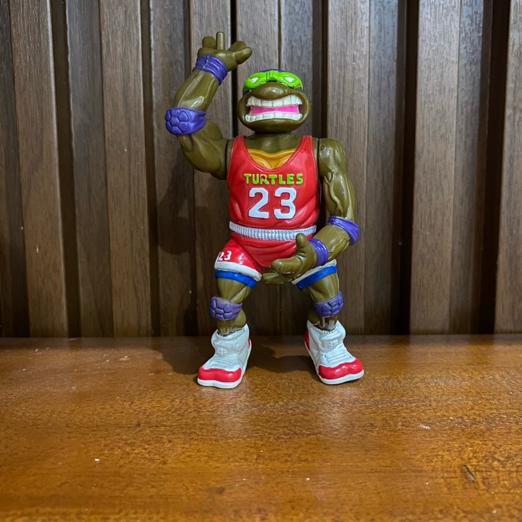 Action Figure Vintage TMNT Slam Dunkin Don 1991 Michael Jordan Ninja Turtle Playmate Kura kura ninja