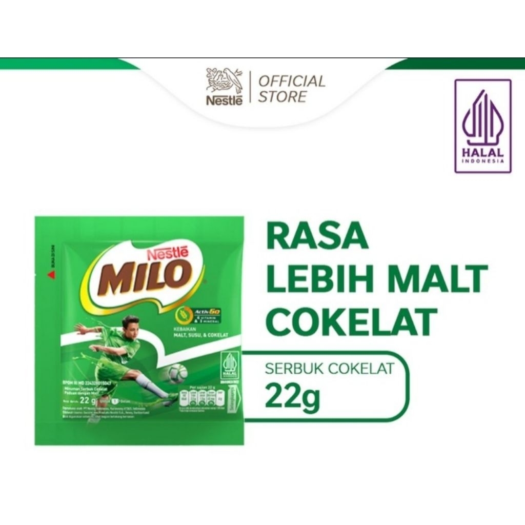 Milo 1 renteng isi 10