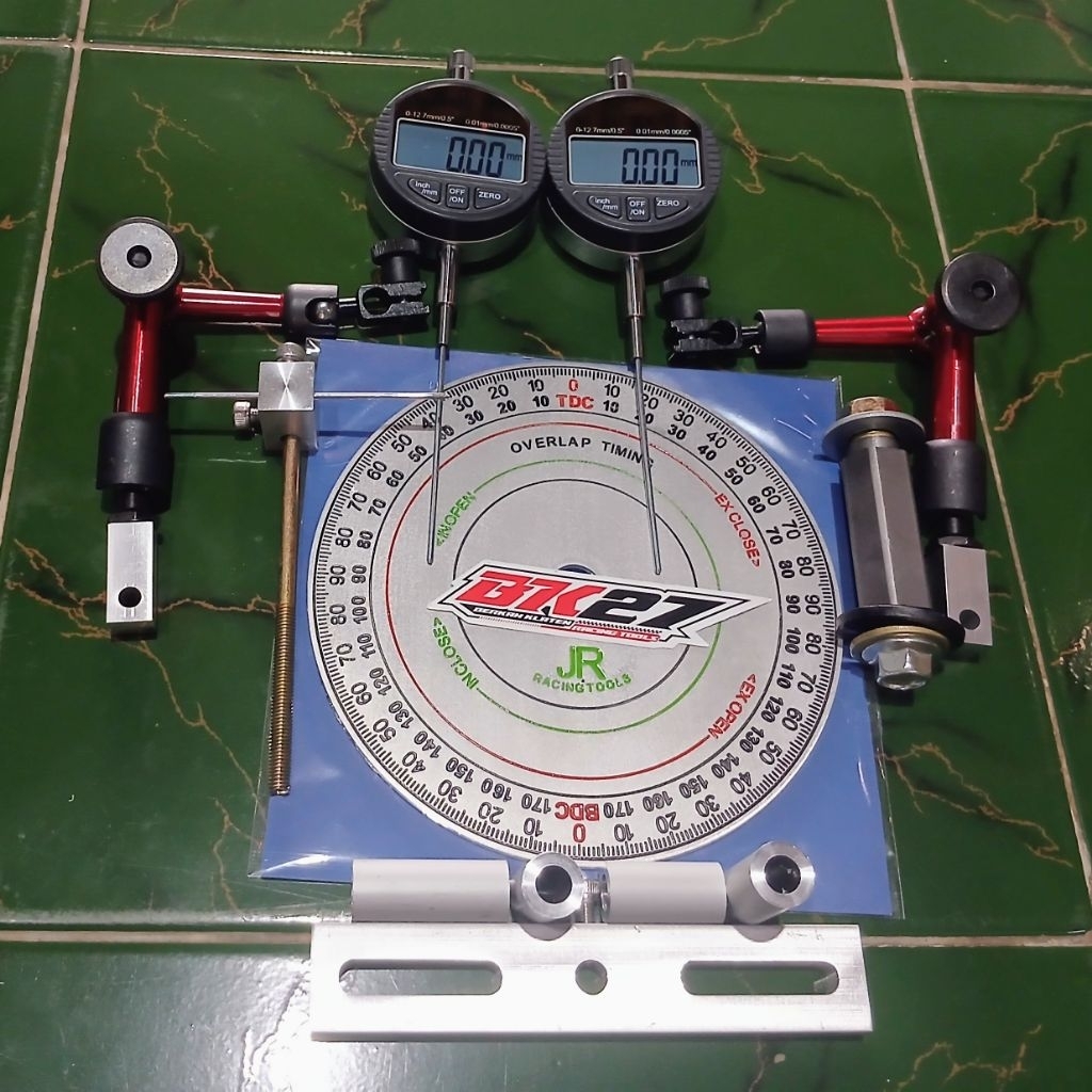 dial motor balap digital stand robot universal busur set