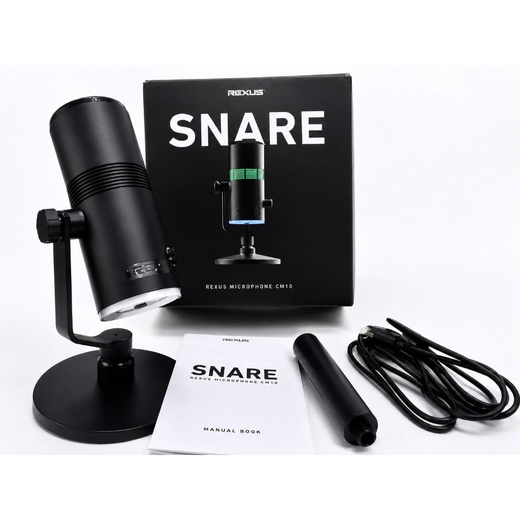 Rexus SNARE CM10 USB Streaming & Gaming Condenser Microphone (Second)