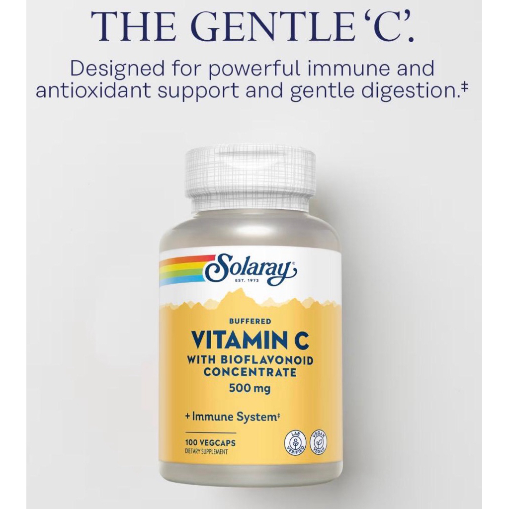 Vitamin C Buffered 500 mg Solaray Vitamin C Bufered