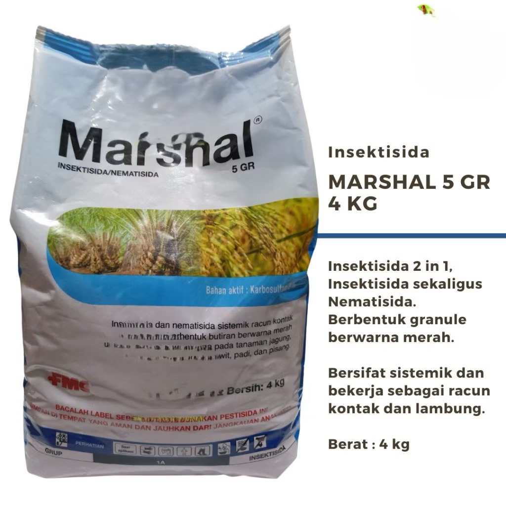 Insektisida/Nematisida Marshal 5GR 4kg Original