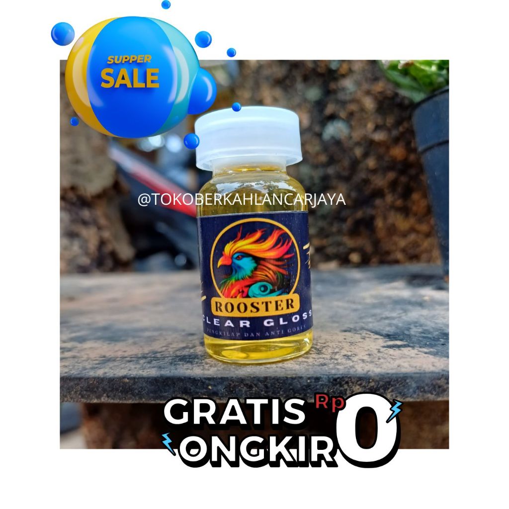 (OLES) 12,5 ML CLEAR GLOSS PELAPIS CAT DAN ANTI GORES PEWARNA LOGAM CHROME
