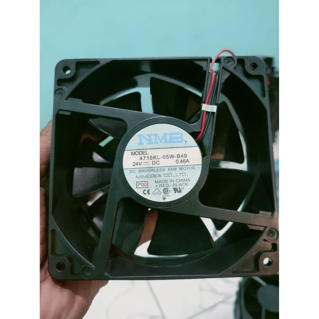 NMB 24V 0.46A KIPAS DC 24VOLT 0.46A HIGH SPEDD 12CM TEBAL 3.8CM 2PIN