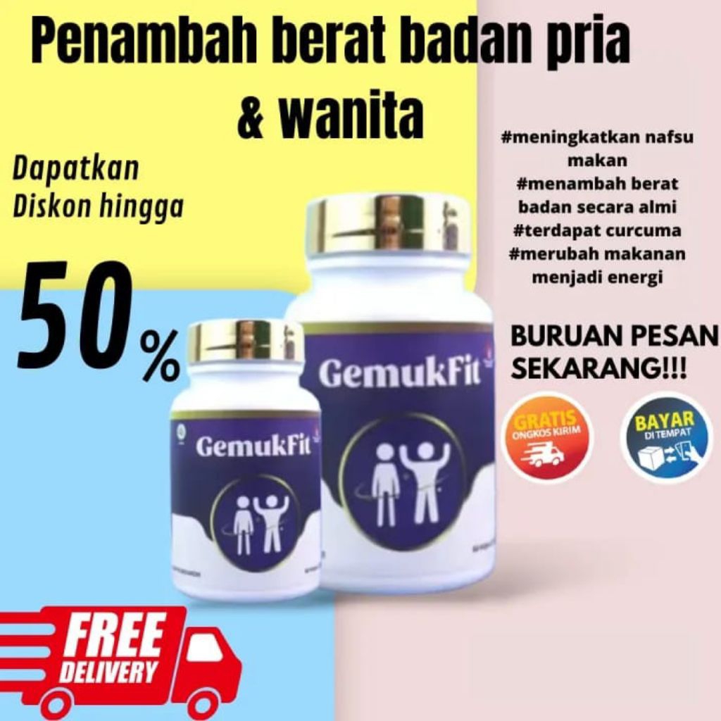 GEMUK FIT PENGGEMUK BADAN ORIGINAL 100%