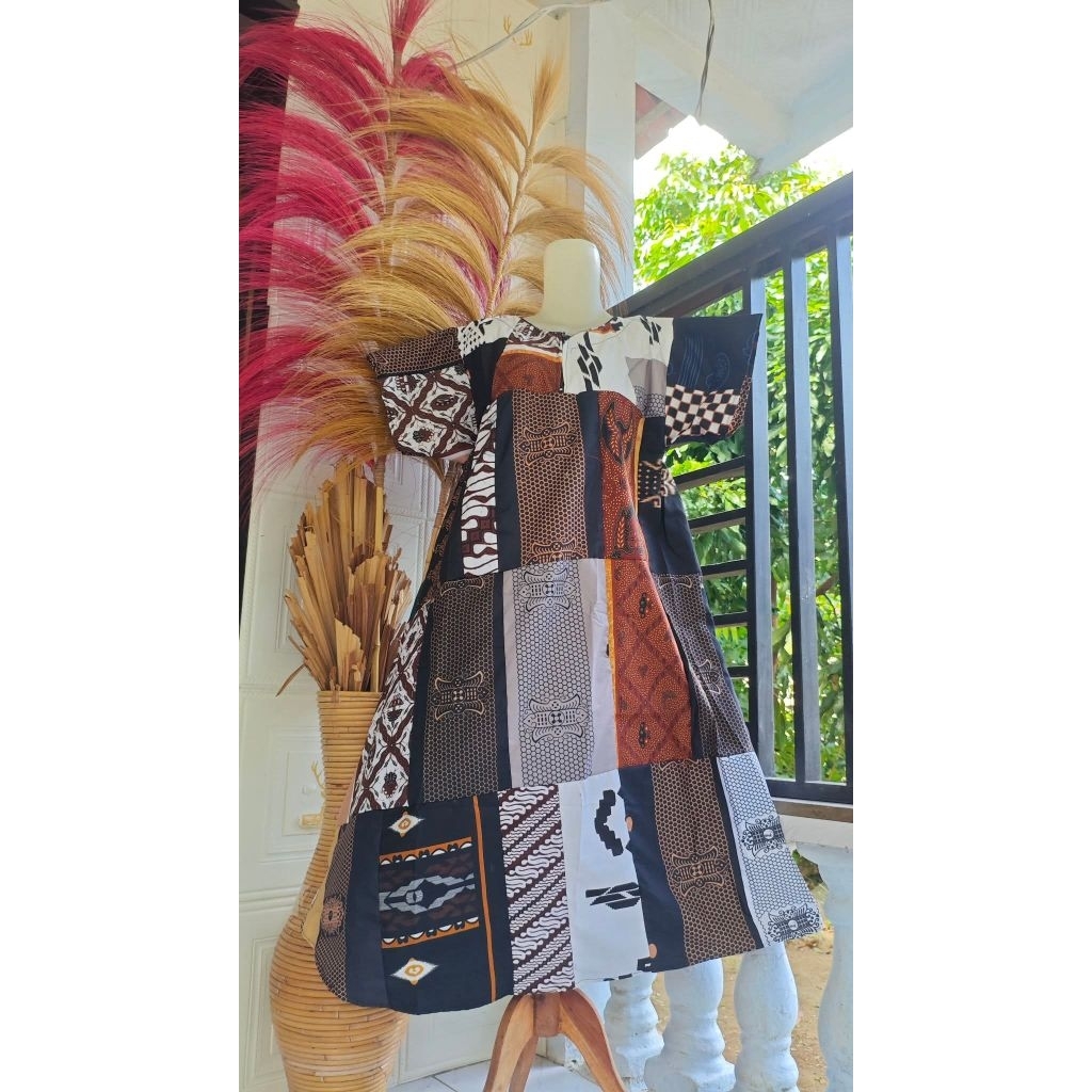 daster perca motif cantikbahan kain perca