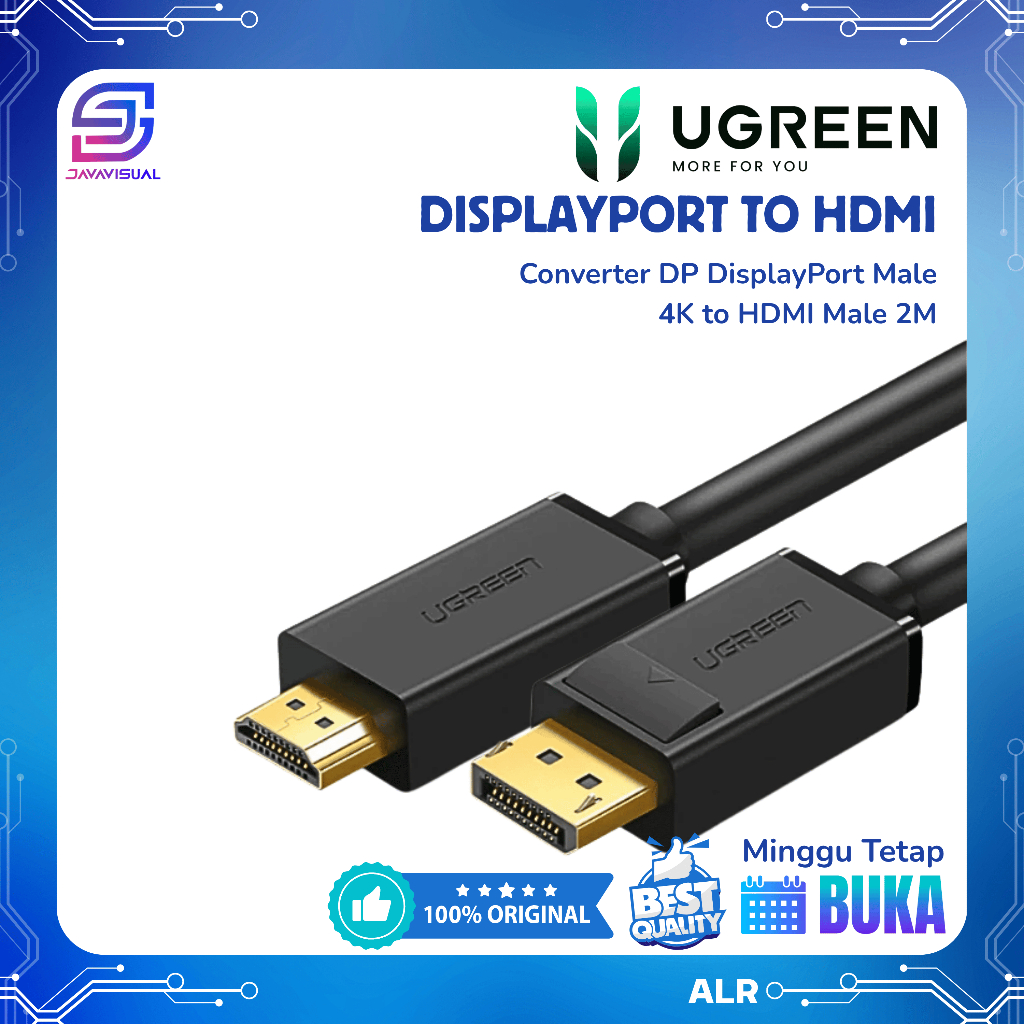 [JaVis] KABEL DISPLAYPORT TO HDMI 2M UGREEN