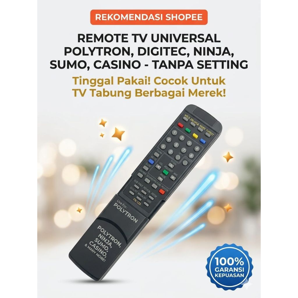 REMOTE TV TABUNG POLYTRON ORIGINAL