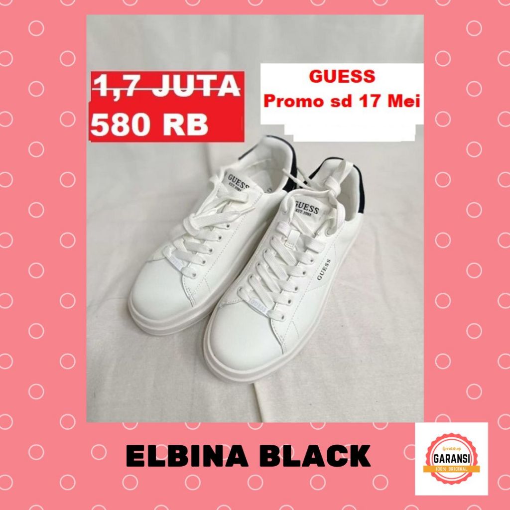 Sepatu sneakers seri ELBINA wanita Guess 100% original store