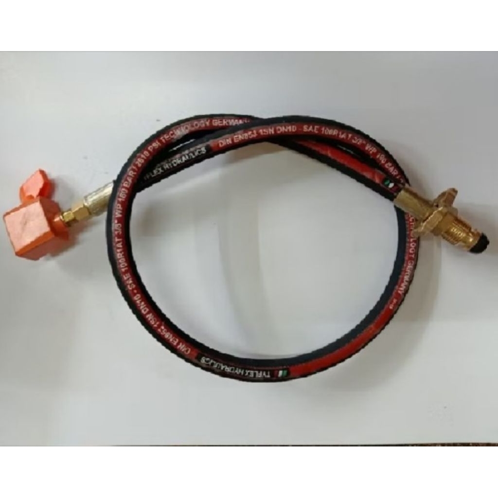 Selang transfer gas Pigtail 50kg ke tabung gas LPG 3-5-12kg