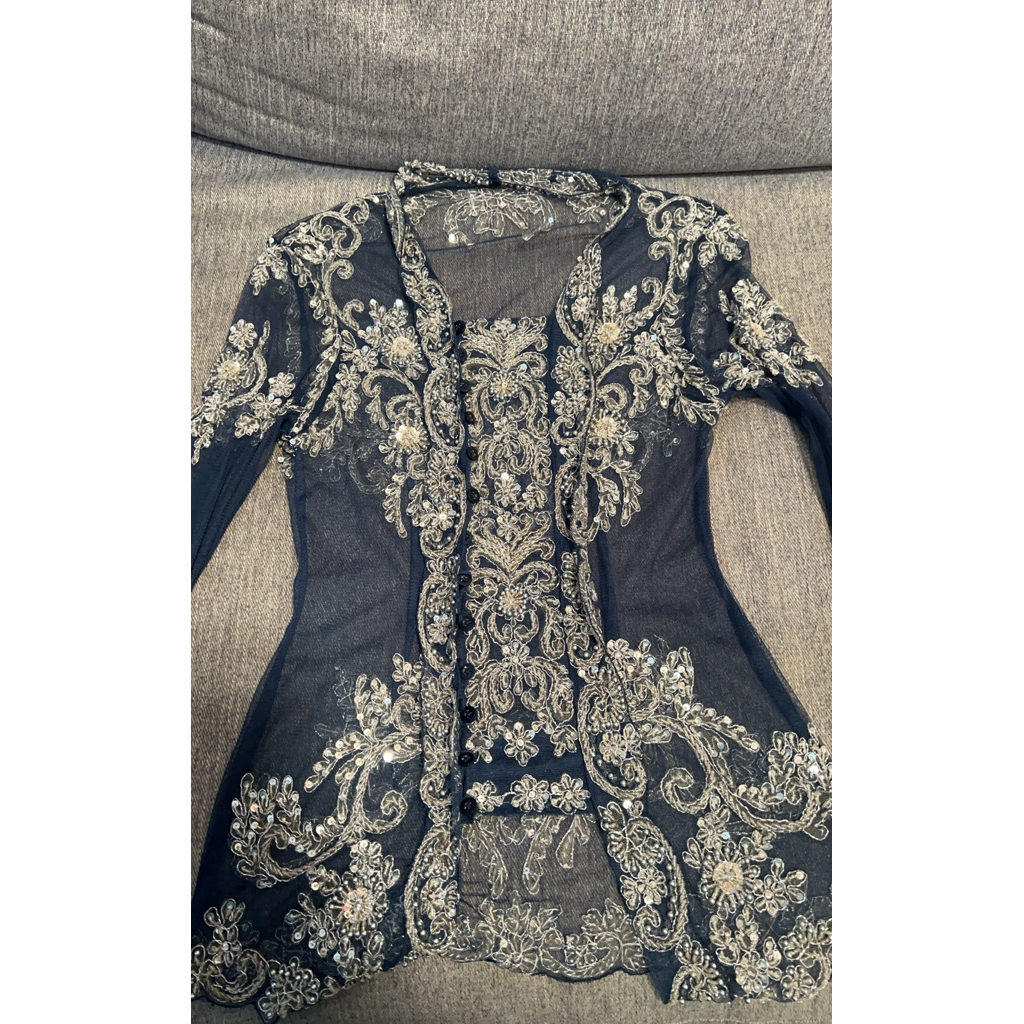 Kebaya Payet Navy