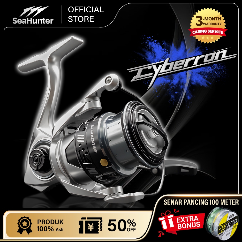 [OFFICIAL] SeaHunter Cyberron 3000 Power Handle Reel Pancing, 6+1 Ball Bearings, 5.2:1 Gear Ratio, C