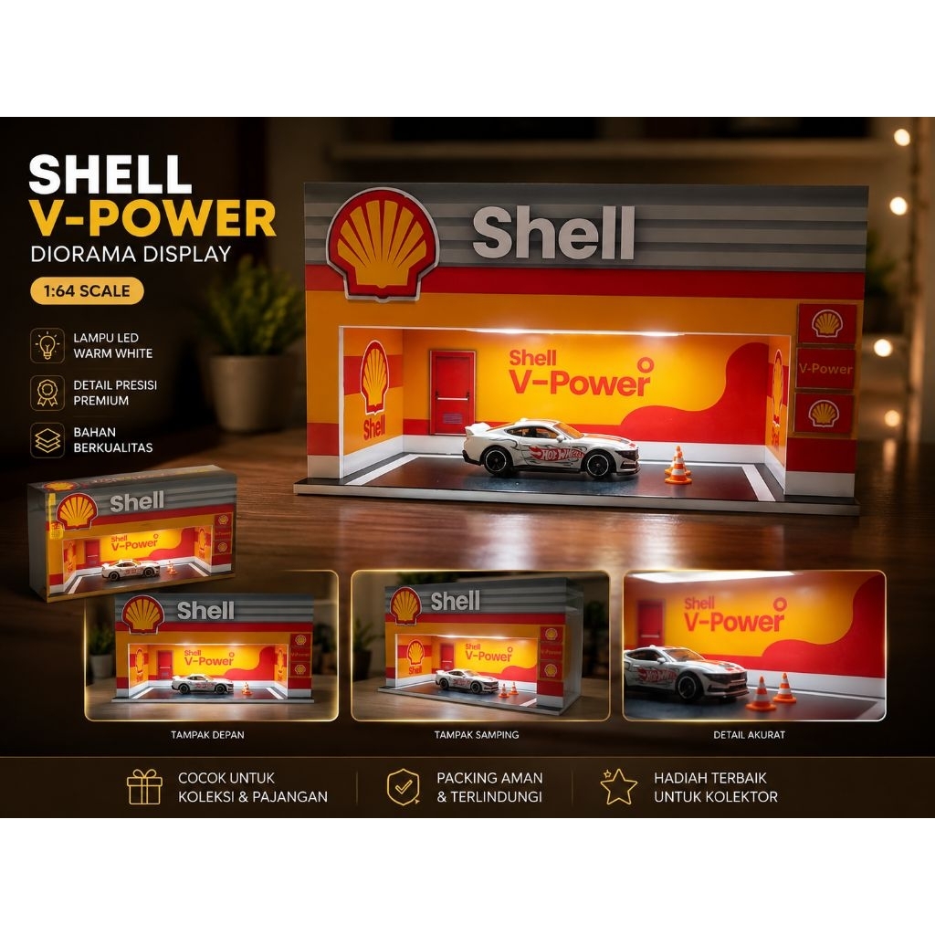 DIORAMA HOTWHEEL SHELL RAK HOTWHEEL