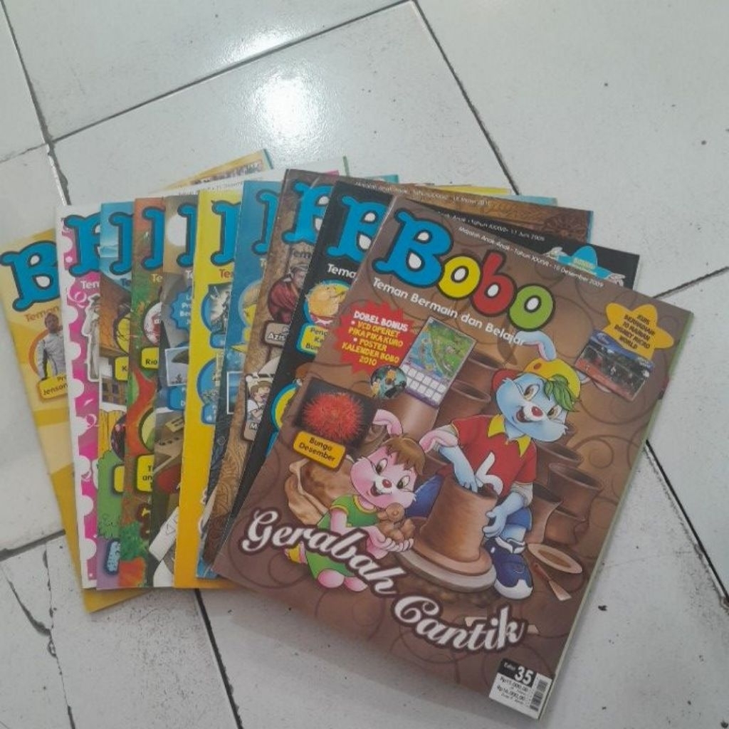 10 MAJALAH BOBO 46.000 TAHUN 2008/2009 BUKU BEKAS