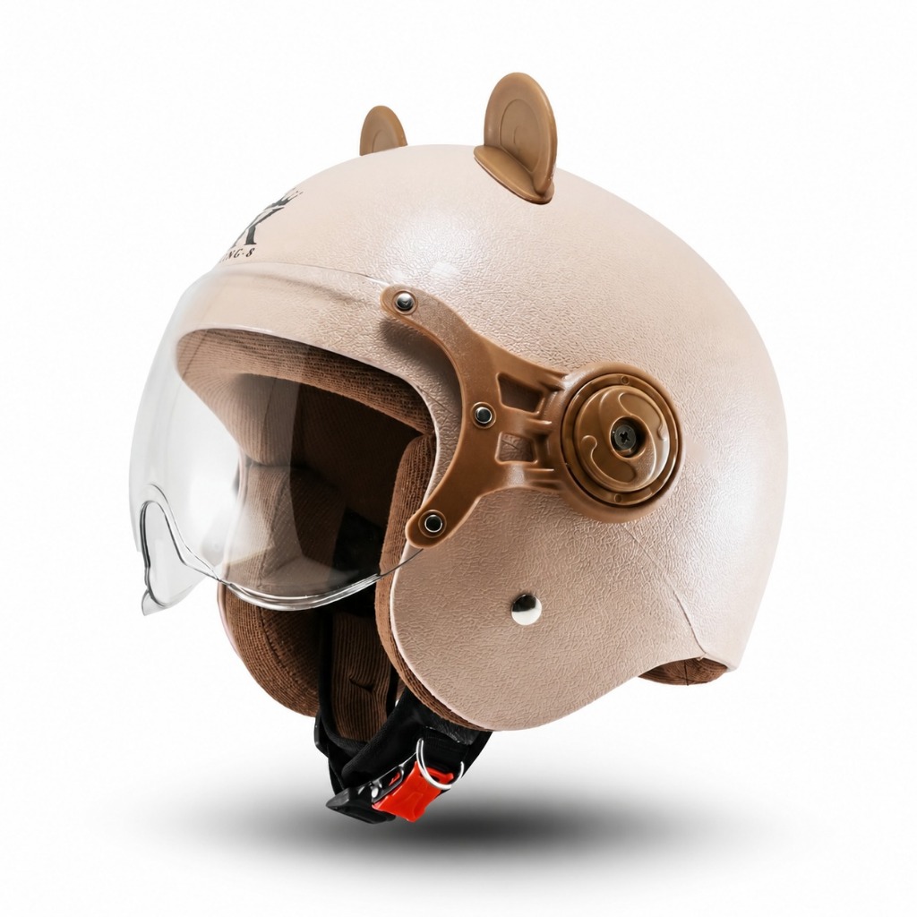 Helm Bogo Wanita Terlaris King8 Leony Hijab Friendly Busa Coklat Helem Dewasa Cewe Cowo Terbaru