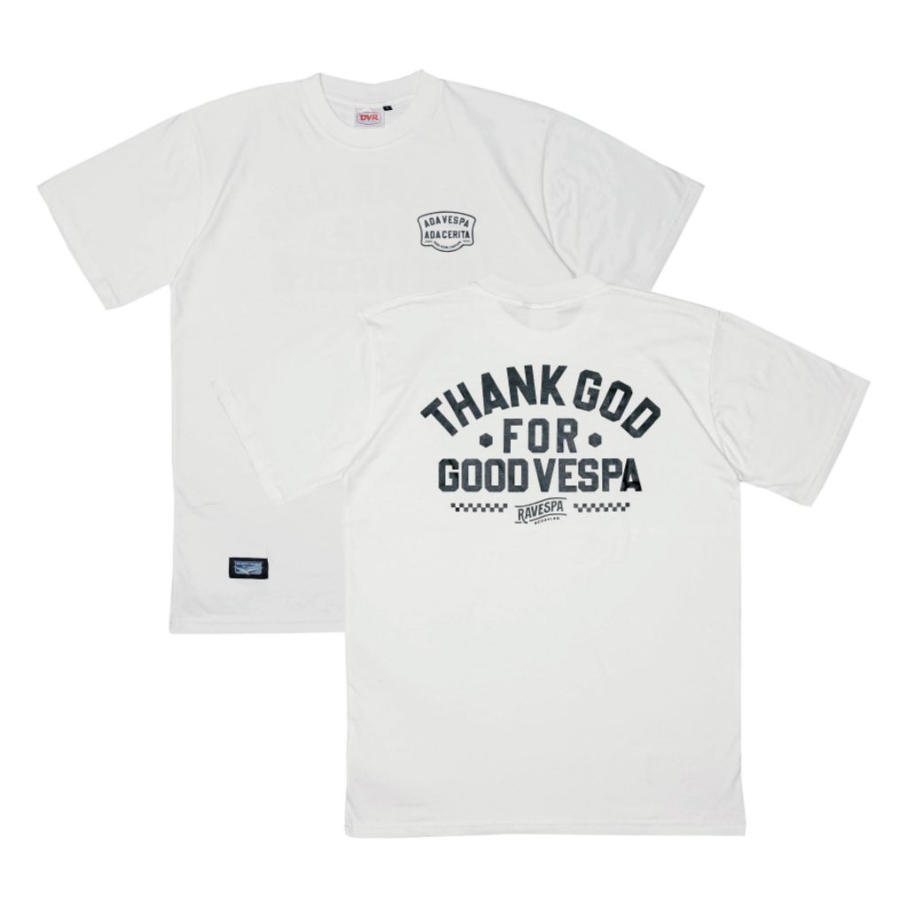 DVR X RAVESPA - TS GV RV 26 WHITE Men White T-Shirt Katun 24's