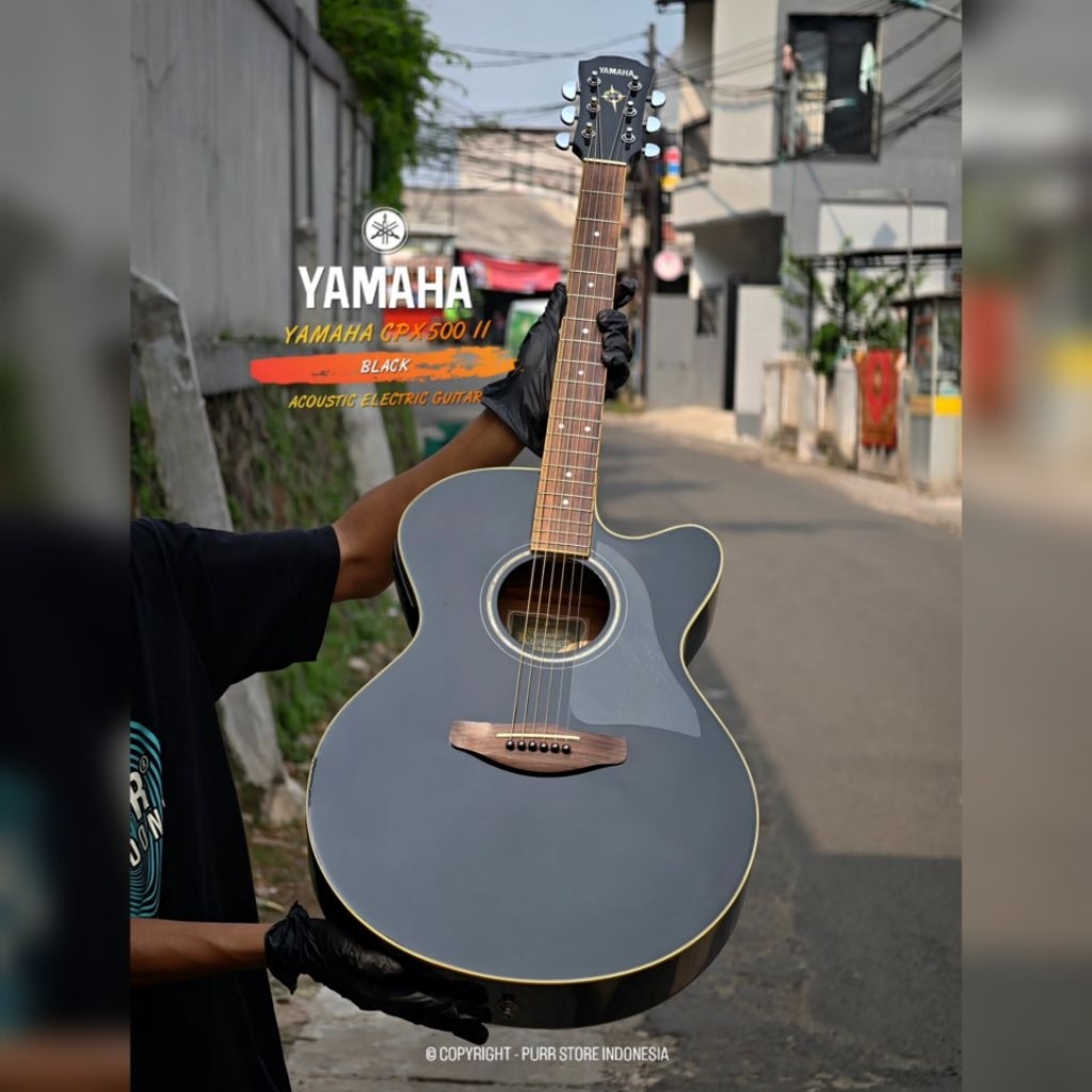 GITAR AKUSTIK ELEKTRIK YAMAHA CPX500II - BLACK 100% ORIGINAL