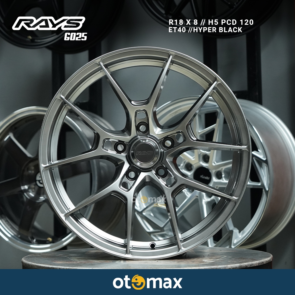 Velg Mobil Rays G025 RH-20102 Ring 18 Hyper Black