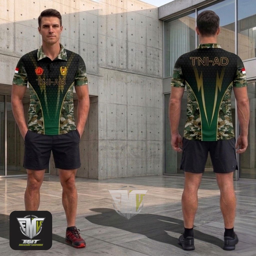 Kaos Jersey Loreng TNI AD Wangki