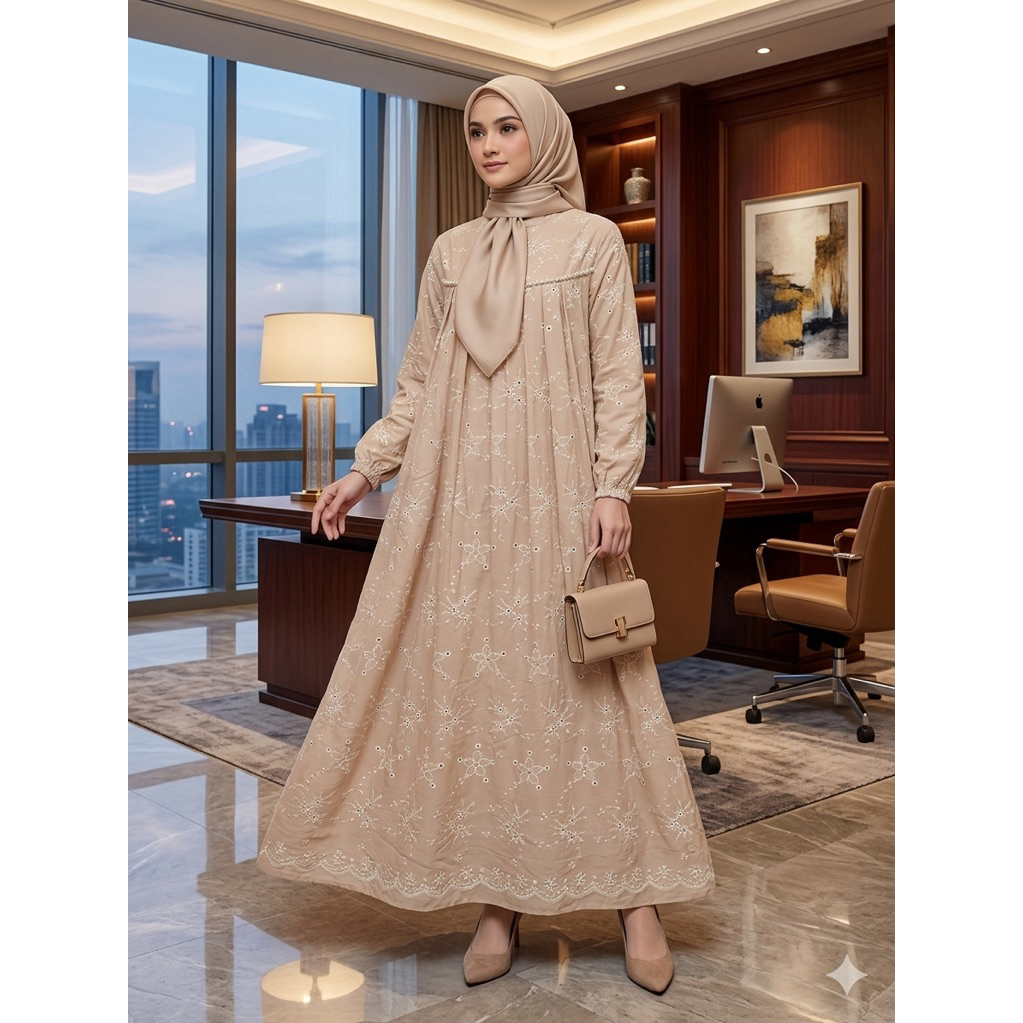 GAMIS KATUN BORDIR// MEWAH 2026