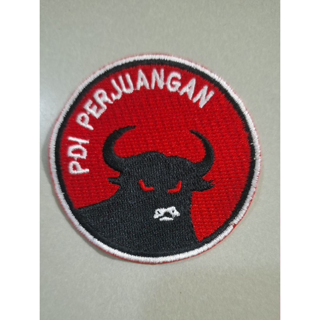 bordir logo pdi perjuangan/PDIP/PARTAI PDI