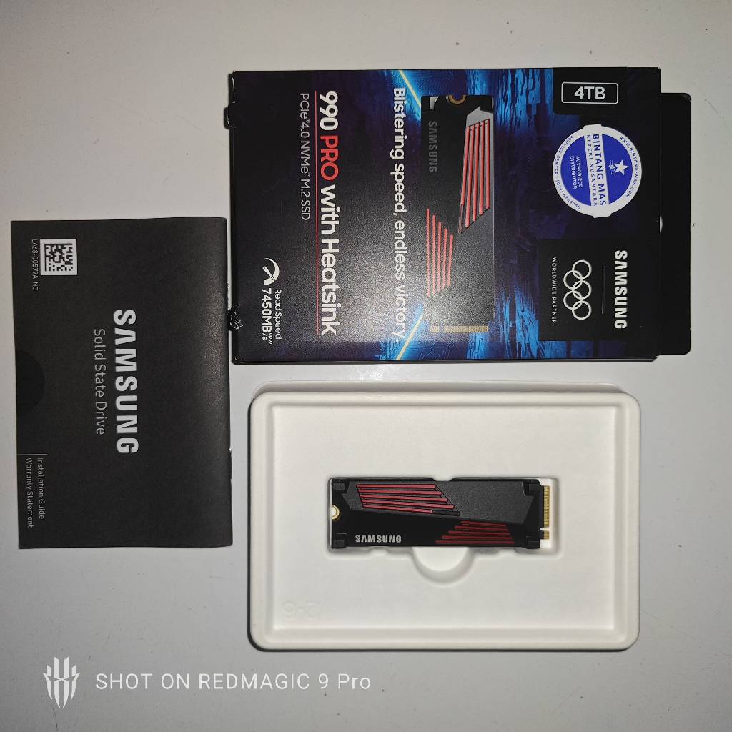 SSD Samsung 990 Pro 4TB SSD Second Like New GARANSI 03 DESEMBER 2029 PC/PS5/LAPTOP/HANHELD GAMING NV