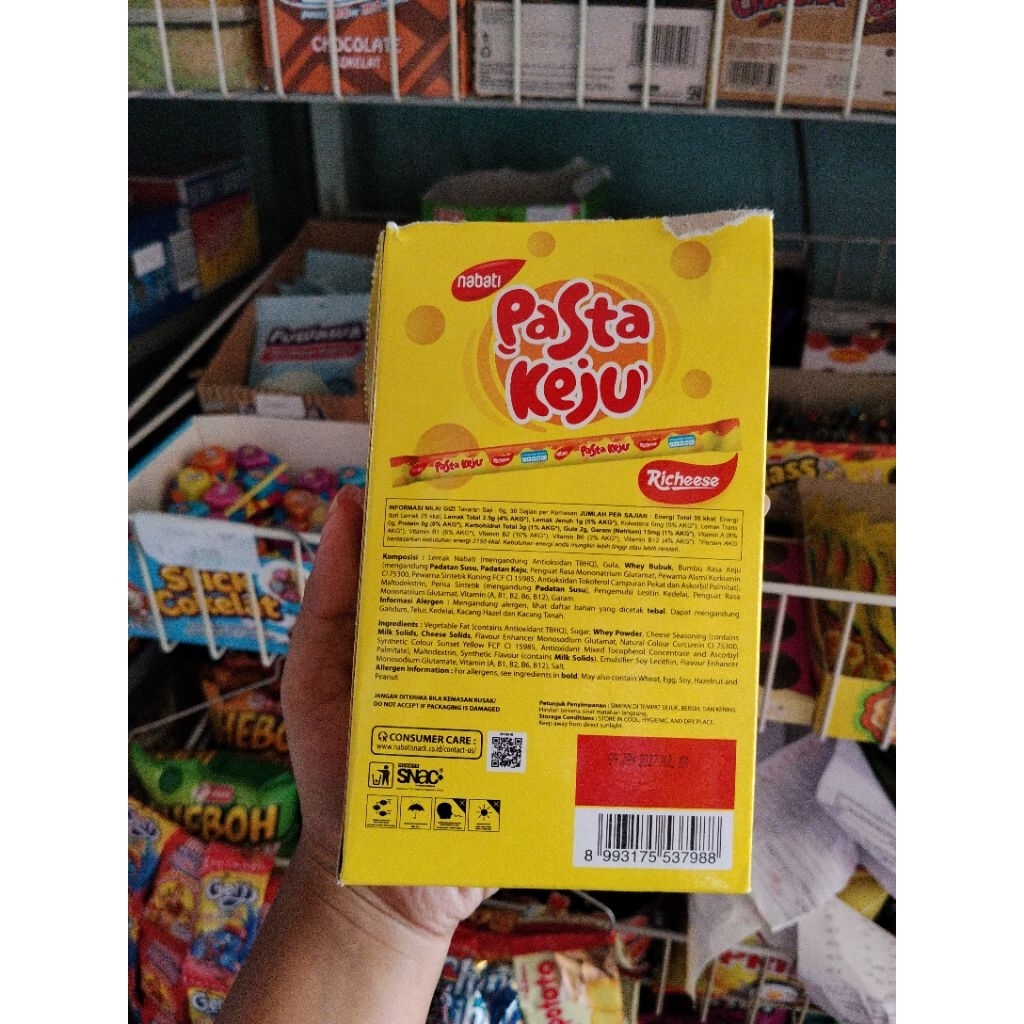 Pasta Keju Coklat Nabati - Keju 1 Box isi 30 pcs