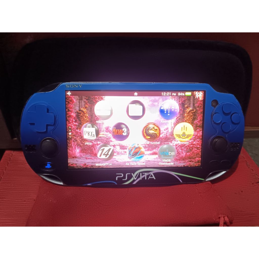 PS VITA FAT 64GB Fullset  Henkaku Mulus Normal