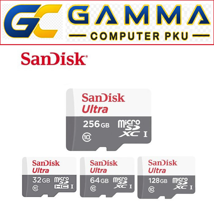 MICROSD MICRO SD SANDISK ULTRA 128GB 64GB 32GB 256GB C 10 / SANDISK MICROSD C10