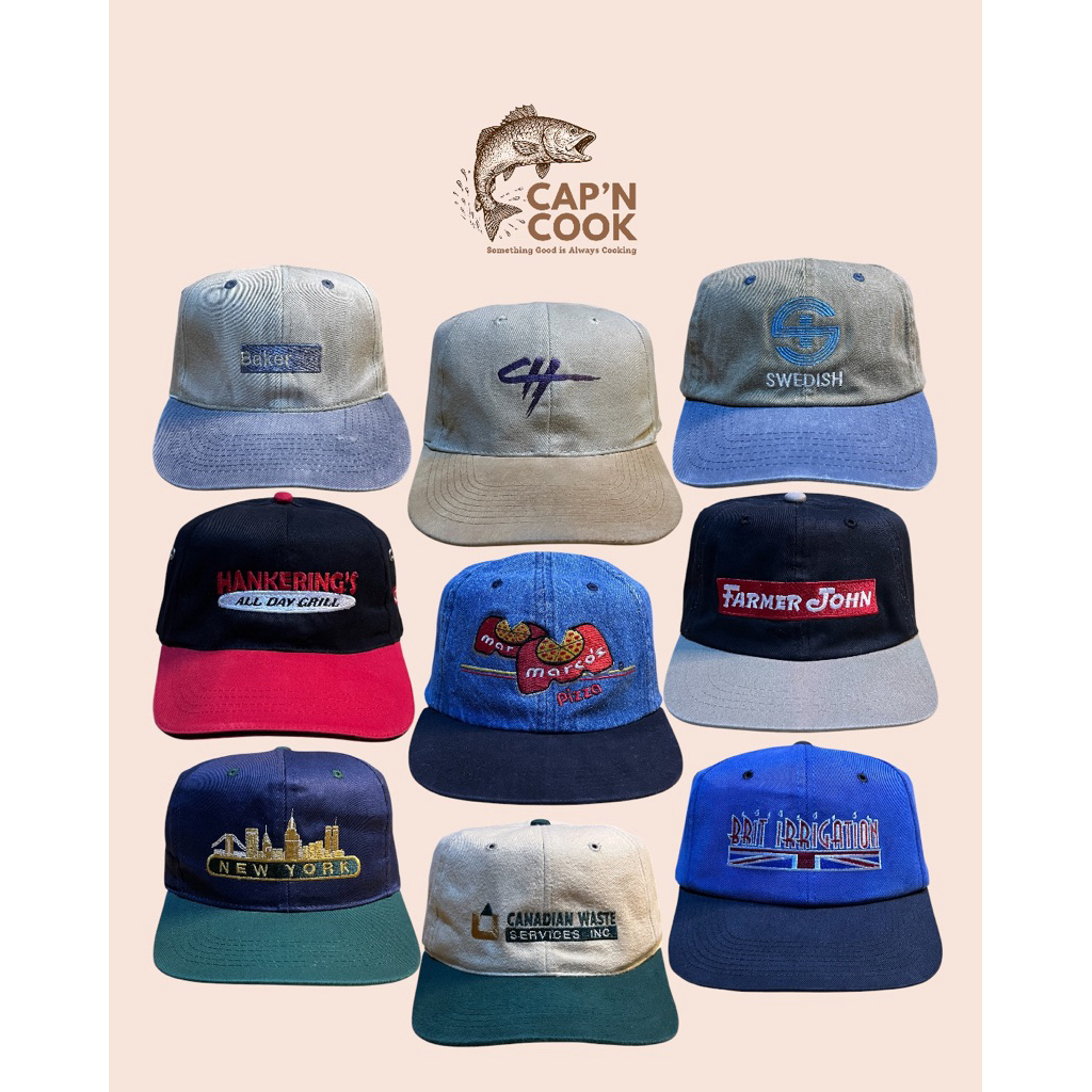 Topi Vintage Twotone Dad Hat