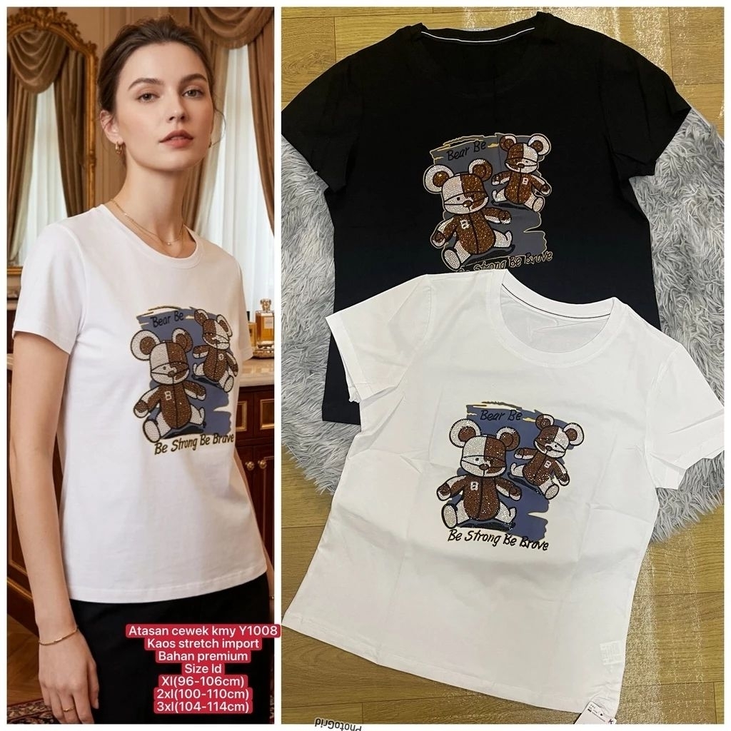BISA COD Kaos kamaya , Olly Beauty ,kaos kamaya ,KemeiNi,Gebeishang,Coca # Bahan Kaos Stretch #Super