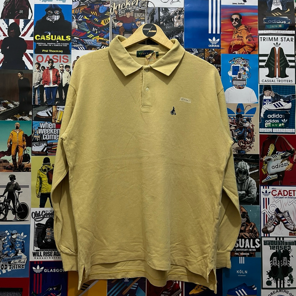 Long Sleeve / Polo Shirt / Rugby Shirt / Vintage / Second / Bean Pole