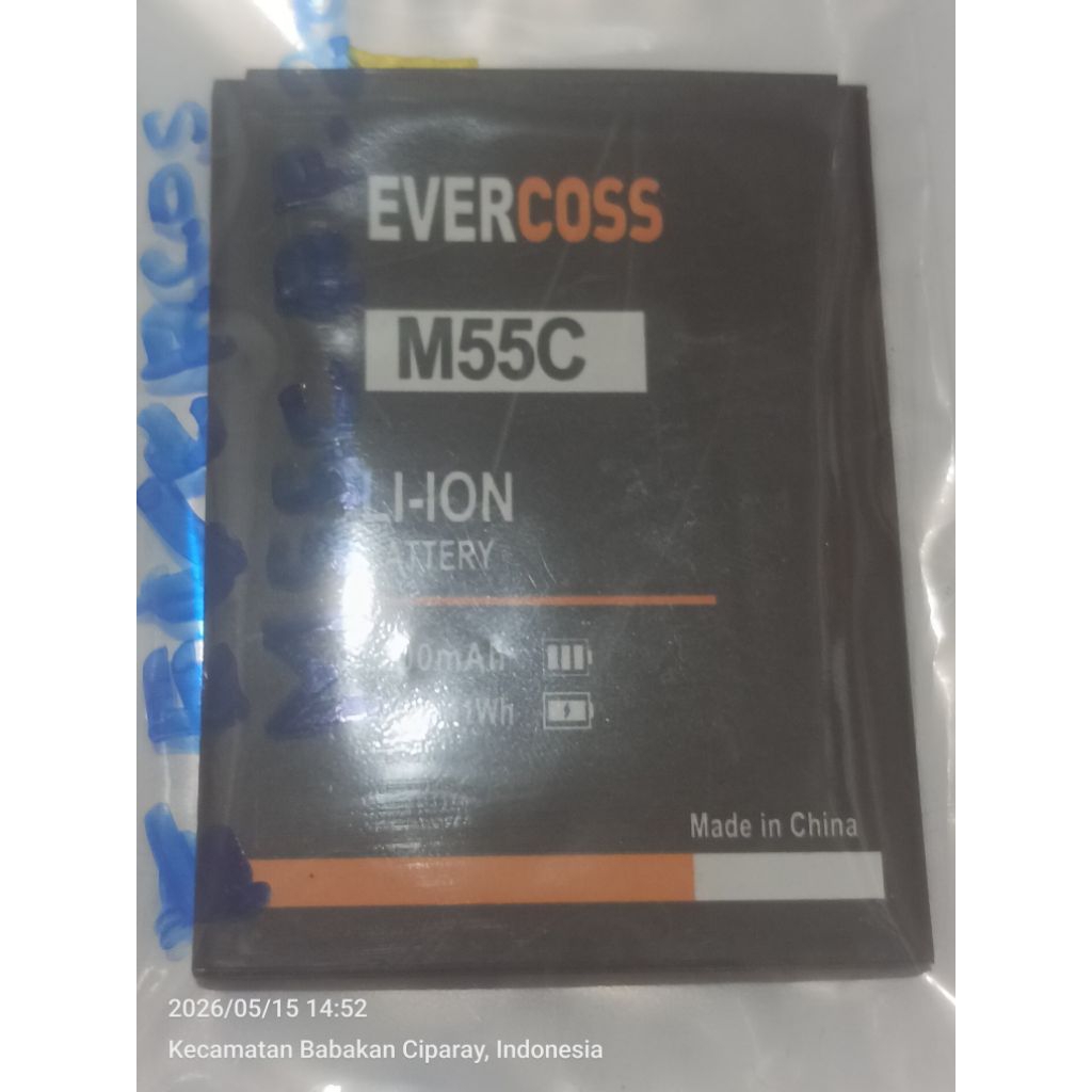 baterai evercoss M55c ori copotan