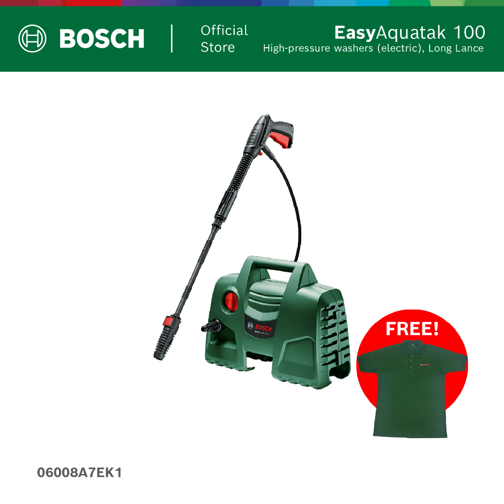 BOSCH DIY Alat Cuci Bertekanan Tinggi 100 Bar - Easy Aquatak High Pressure Washer 1100W | Semprotan 