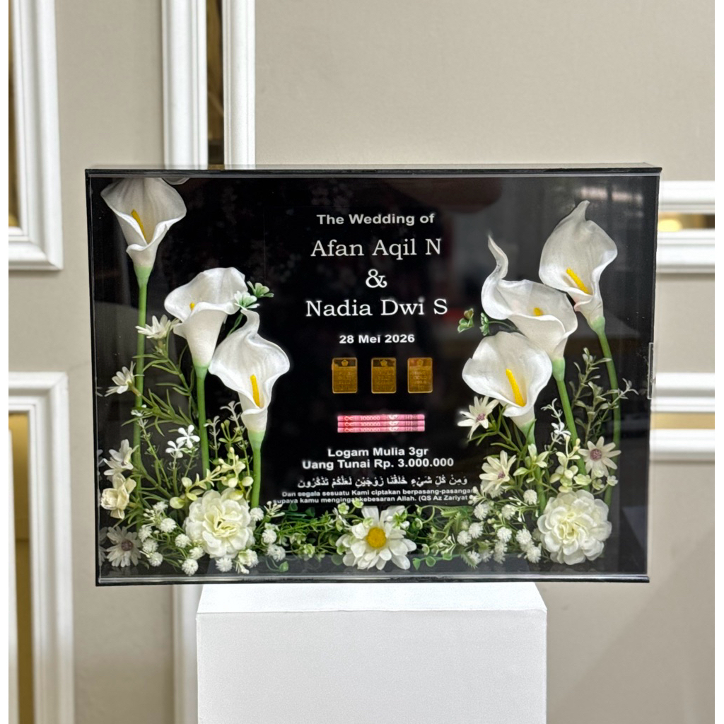 MAHAR TRANSPARAN - MAHAR FULL AKRILIK - MAHAR TRANSPARAN AKRILIK - MAHAR NIKAH - MAHAR ESTETIK - MAH
