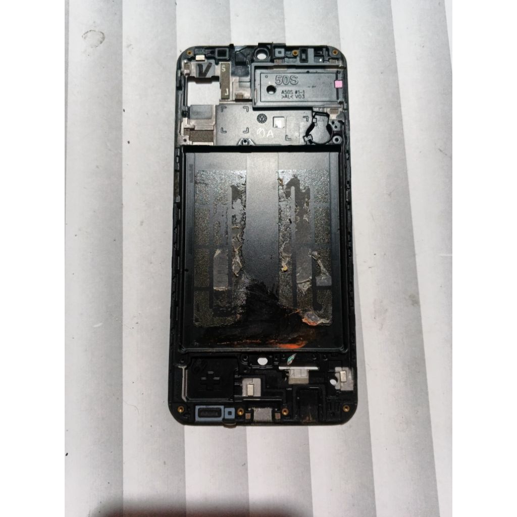 frame tatakan lcd Samsung a50s original copotan