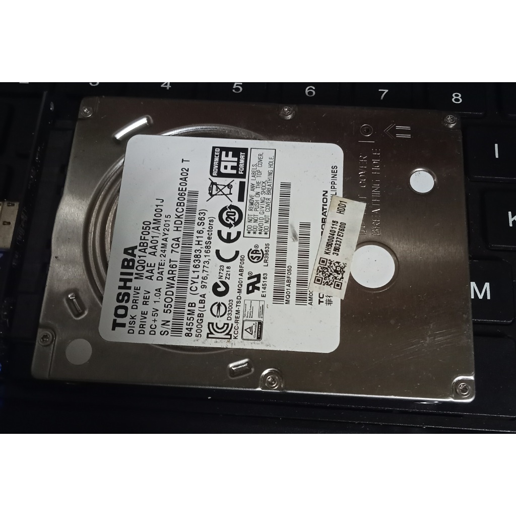 hdd copotan laptop 500gb 100/95